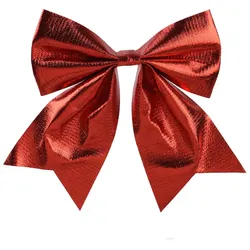 Christmas Decorations 1 Schleife 24cm rot Geschenkschleifen Weihnachtsschleifen Dekoschleifen festliche Dekoration Weihnachten Hochzeit Rot metallic