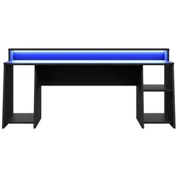 FORTE Schreibtisch Tezaur Dekor Schwarz