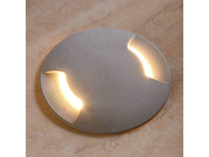 Fumagalli LED-Boden-Einbauleuchte Ceci 120-2L grau CCT CECI, alu / grau / zink, Kunststoff, Modern, Einbauleuchte