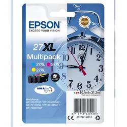 Original Epson 27Xl Multipack Tinte 3er Pack 31.2 Ml Xl Gelb, Cyan, Magenta Original Blister