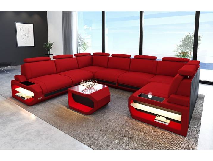 Couchlandschaft Siena U-Form in Stoff