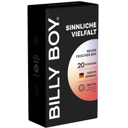 Billy Boy Sinnliche Vielfalt, 20 gemischte Kondome, 5 Sorten (20 Kondome) 20 St