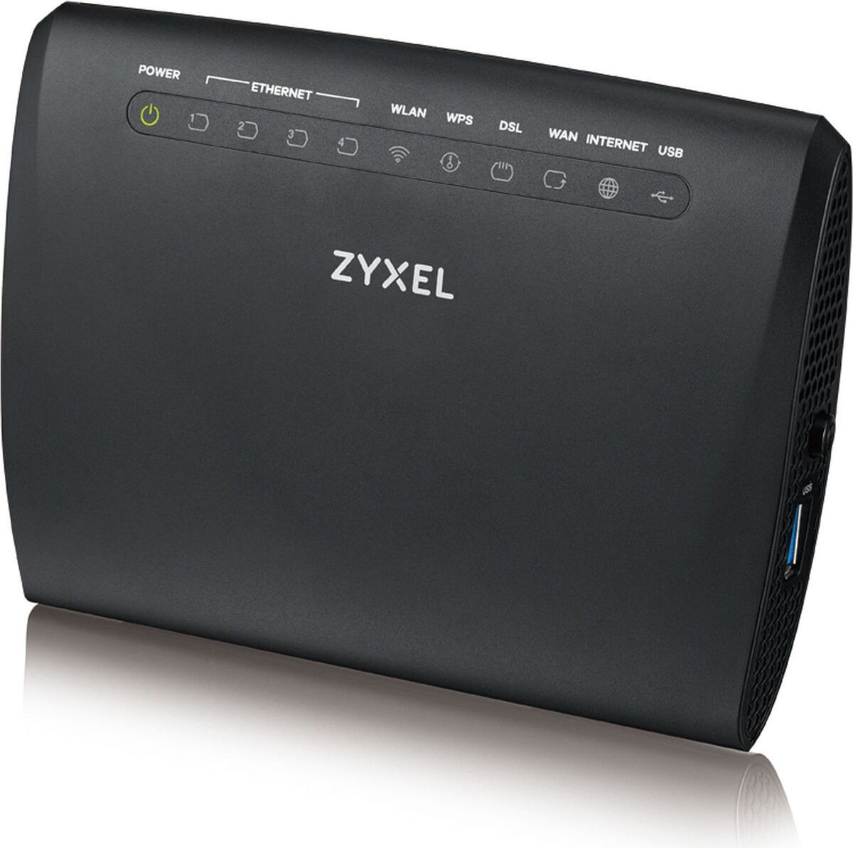 ZyXEL VMG3312-T20A Draadloze router met DSL-modem, 4-poorts switch en 1 GbE Wi-Fi 2,4 GHz