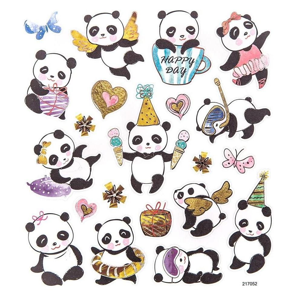 DP Craft Panda-Aufkleber 21 Stk (21 Sticker) (47592856)