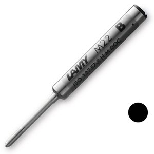 Lamy Kugelschreiberminen M22, breit, Kugelschreiber-Compactmine, B, schwarz