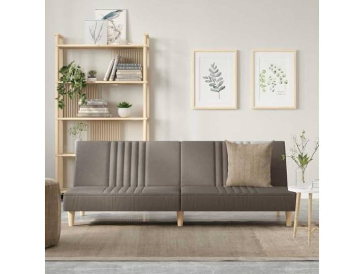 HEFZGDB Schlafsofa Taupe Stoff Sofabett mit Verstellbarer Rückenlehne und atmungsaktivem Bezug für Gäste und täglichen Komfort, strapazierfähige Polsterung und Stabiler Rahmen
