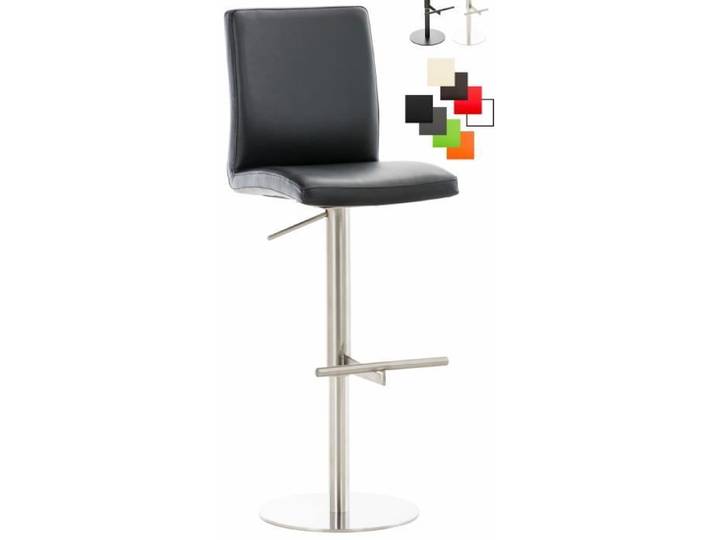 Tabouret De Bar Cadiz - CLP - Noir - Similicuir - Réglable - Pivotant