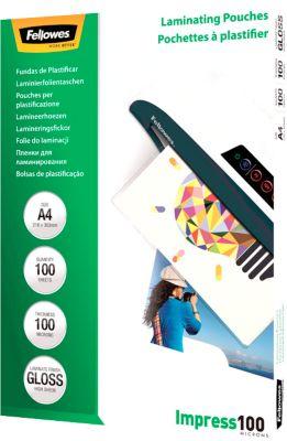 FELLOWES Laminierfolien, DIN A4, 100 mic., 100 Stück