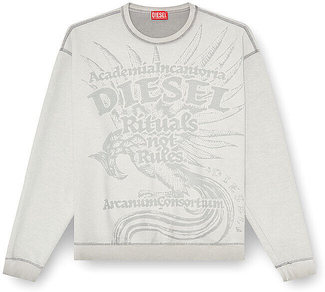 Diesel Sweater S-ARON-RAW hellgrau   S S