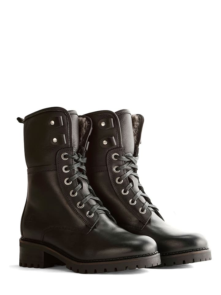 TRAVELIN' Leder-Boots "Myre" in Schwarz - 37