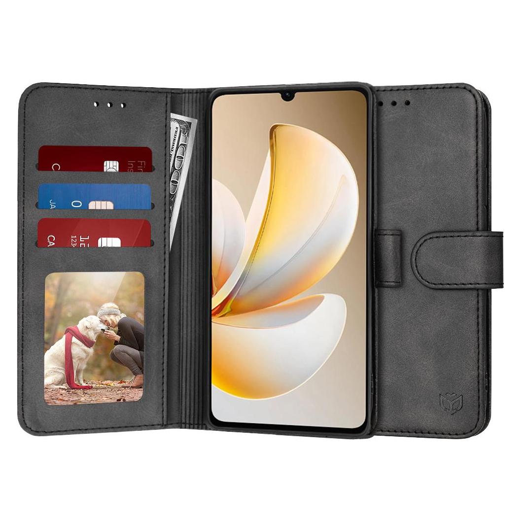 Techsuit - Diary Book - Realme Note 70T - Black (Realme Note 70T) (64983385)