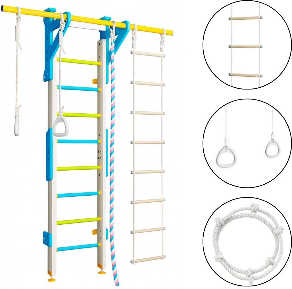 Wallbarz Klimrek Eco 2 Wandklimtoestel en Houten Klimmuur