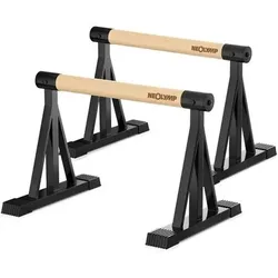 NEOLYMP Parallettes Holz Calisthenics Equipment - Liegestützgriffe, Größe 30 cm hoch in Braun Braun
