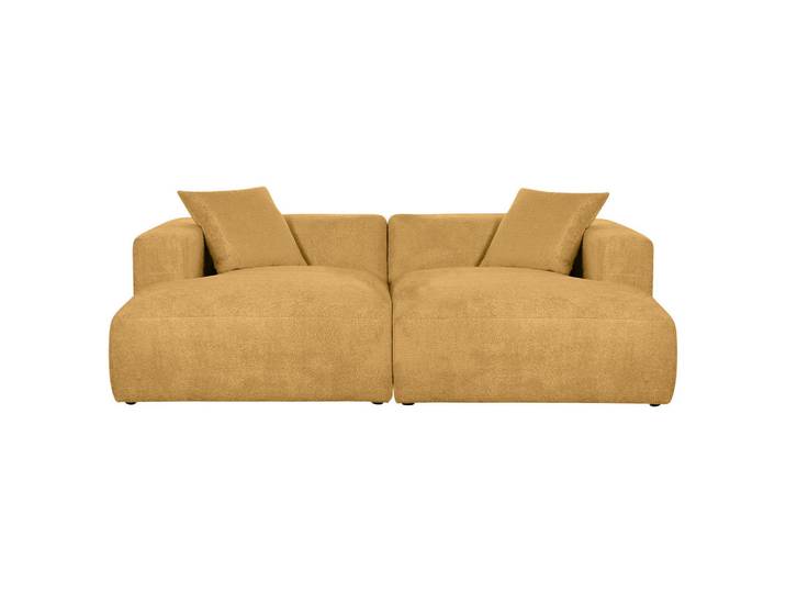 Carryhome Bigsofa, Senfgelb, Kunststoff, 2-Sitzer, Füllung: Polyester, 234x66x178 cm, Stoffauswahl, Rücken echt, Wohnzimmer, Sofas & Couches, Sofas, Bigsofas