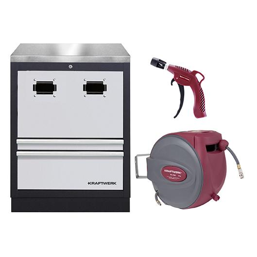 Kraftwerk Schrank Kabelaufroller+rostfreie Set (Metall) (3964-28-96)