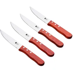 BERGNER Lovers - Set mit 4 Grillmessern aus Edelstahl