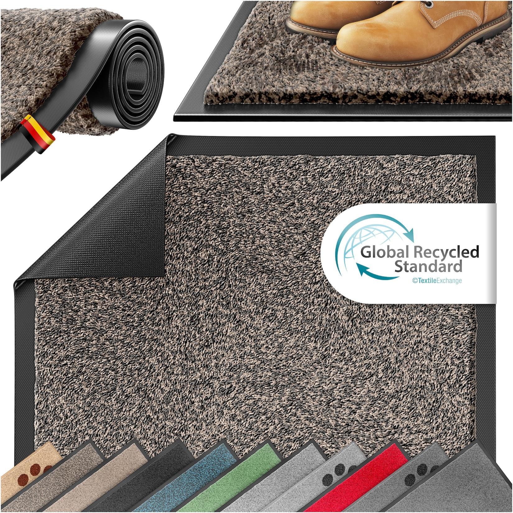 KESSER® Schmutzfangmatte rutschfeste Fußmatte für Innen- & Außenbereich waschbar & wetterfest Türmatte Wohnungseingang Teppich für Büro & Vorzimmer Fußabtreter Fußabstreifer