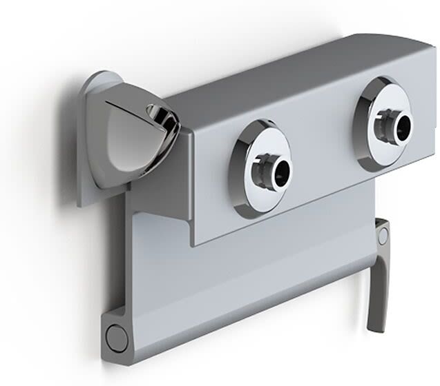 Pressalit Care PLUS faucet holder for mounting on horizontal wall rail RT760