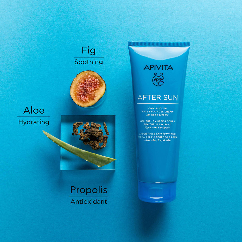 Apivita Bee Sun Safe Gel-Crème Après Soleil Cool & Soth visage et corps 200 ml