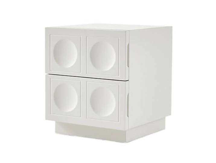 xiuling4568 Nachttisch mit 2 Schubladen, Beistelltisch, Kleiner Lagerschrank, Nachttisch for Schlafzimmer, weiß