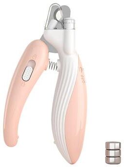 Happy Pet Pantry LED Pet Nail Clippers For Dogs & Cats Safe Professional Pet Nail Trimmer With Precision Blade pink Led