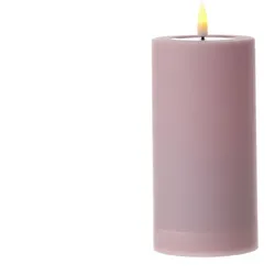 283 LED Kerze MIA Deluxe für Außen flackernd H: 15cm D: 7,5cm rosa
