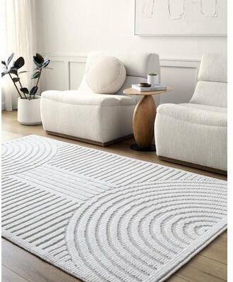 Livabliss Remi Mod Stripe Machine Washable Area Rug