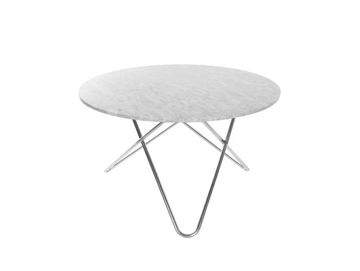 OX Denmarq Big O Table Esstisch Marmor carrara, Edelstahlgestell