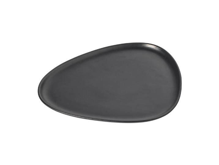 LIND DNA Assiette Curve Stoneware 26x30 cm Black