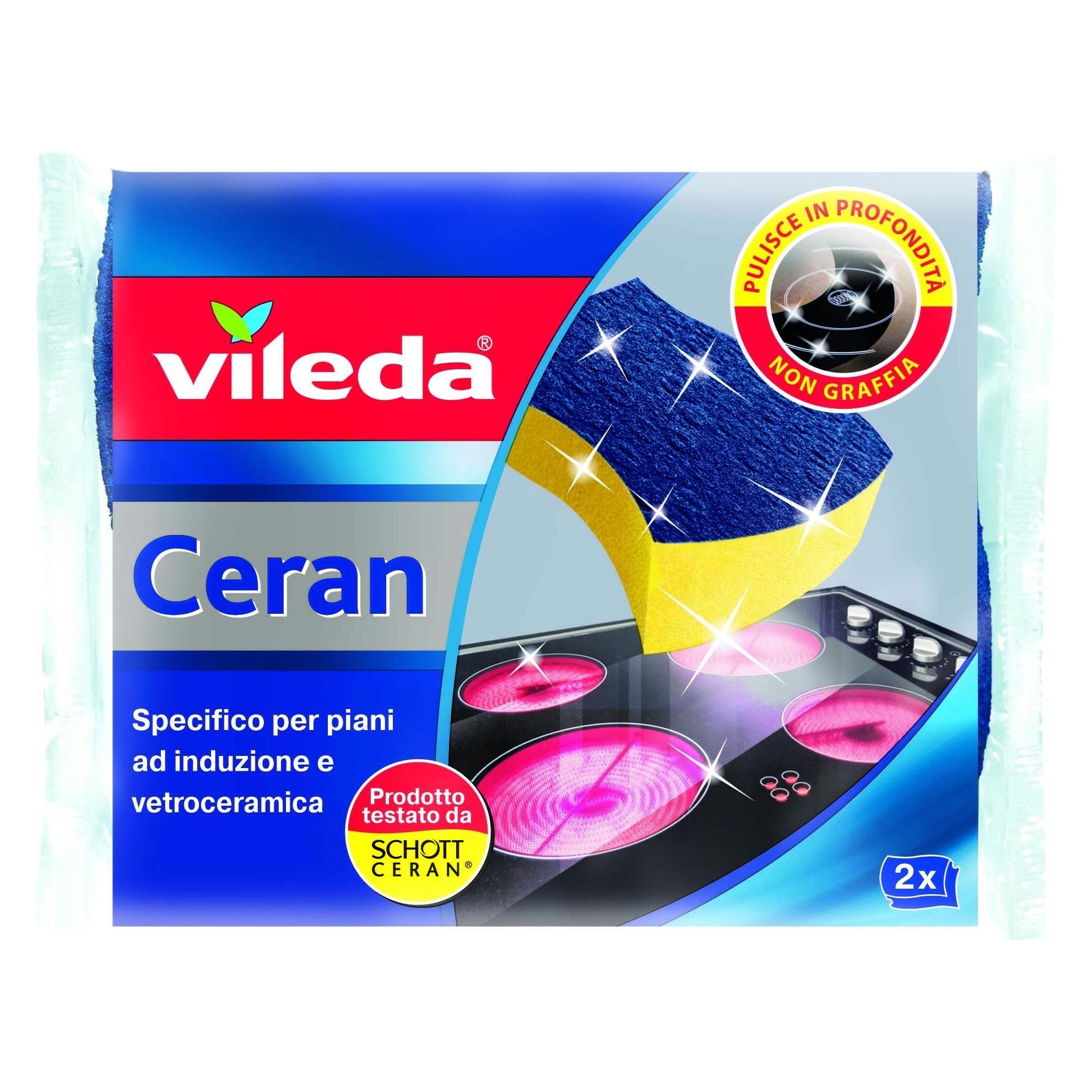Vileda Ceranschwamm für Induktionsherde und Keramikoberflächen, 2er-Pack (153104)