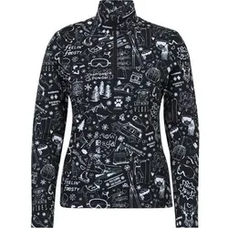 KRIMSON KLOVER Damen Pullover Graffiti Top, Größe XS in Schwarz Schwarz