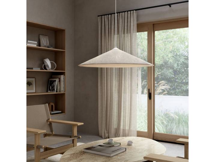 Hill Pendelleuchte Weiß - DFTP DFTP by Nordlux - Wohnzimmer - Stoff / Textil - Einflammig