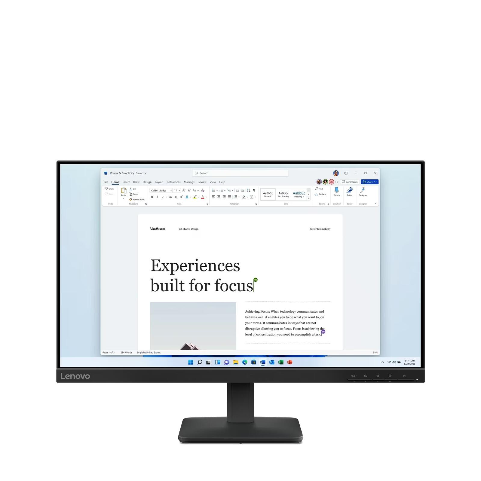 Lenovo L24-4e Full HD LED-Monitor 60,5 cm (23.8") 68C2KAC1EU