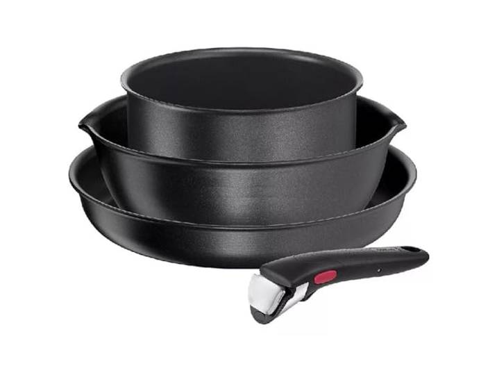 Tefal Ingenio Daily Chef L7629453 Antihaft-Kochgeschirr, Induktion, 4-teilig, Schwarz