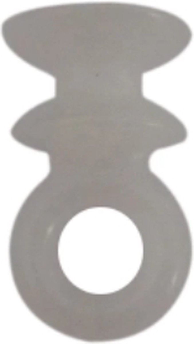 FSW-Products Gordijn Glijders Wit - 10 stuks - Breedte: 1,1 cm