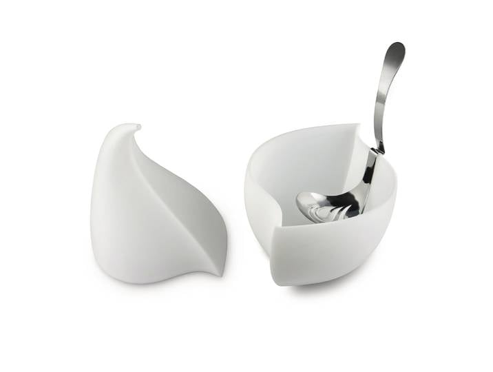 Alessi - Service à mozzarella Nunziatella - Blanc - Résine thermoplastique - Designer Emma Silvestris