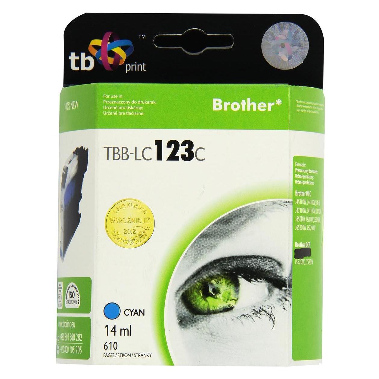 Print Tusz do Brother LC123TBB-LC123C CY (TBB-LC123C)
