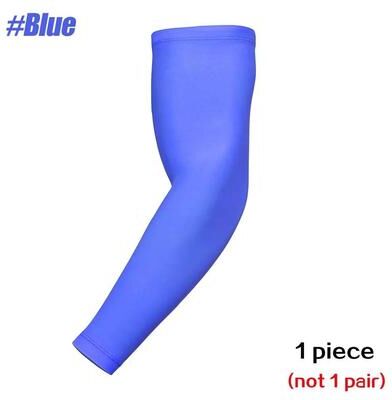 Uplift Essentials Unisex Quick Dry Sun Protection Arm Sleeve blue xl