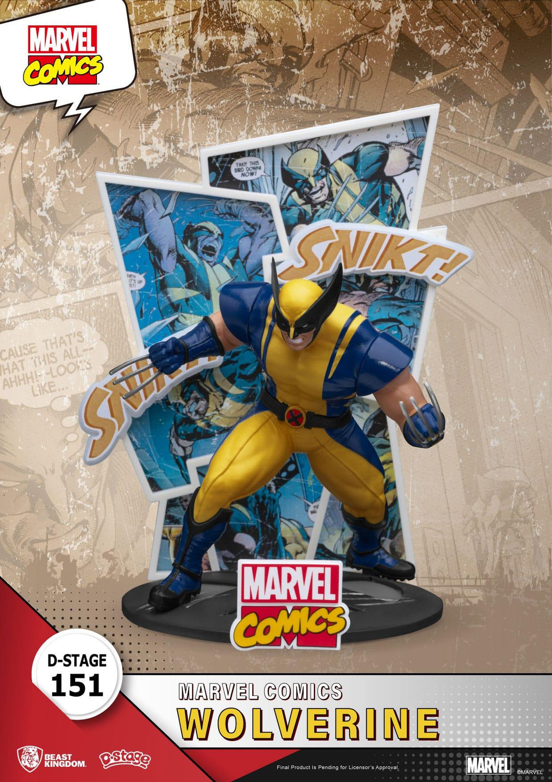 Beast Kingdom Toys Marvel D-Stage Wolverine PVC-diorama, 16 cm