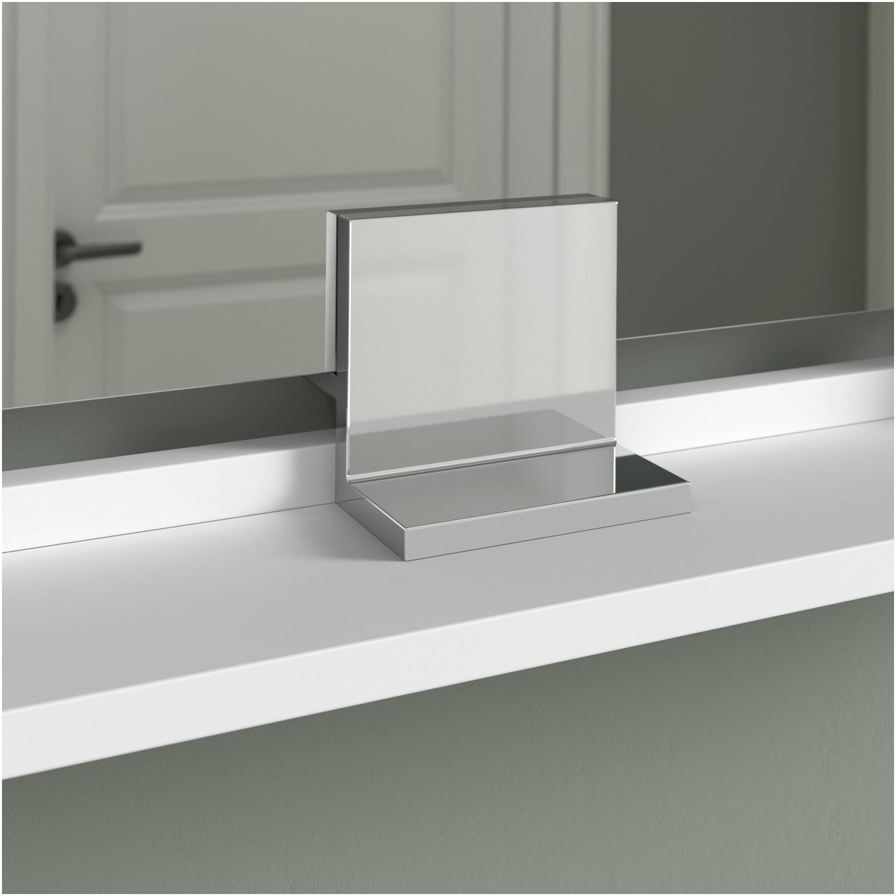 Duravit Spiegel-Ablage Sivida 45x65x3,6cm, Weiß Matt, montiert, chrom (SV7430010180000)