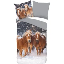 Good Morning, Kinderbettwäsche, HappyHorses (135 x 200 cm, 80 x 80 cm)