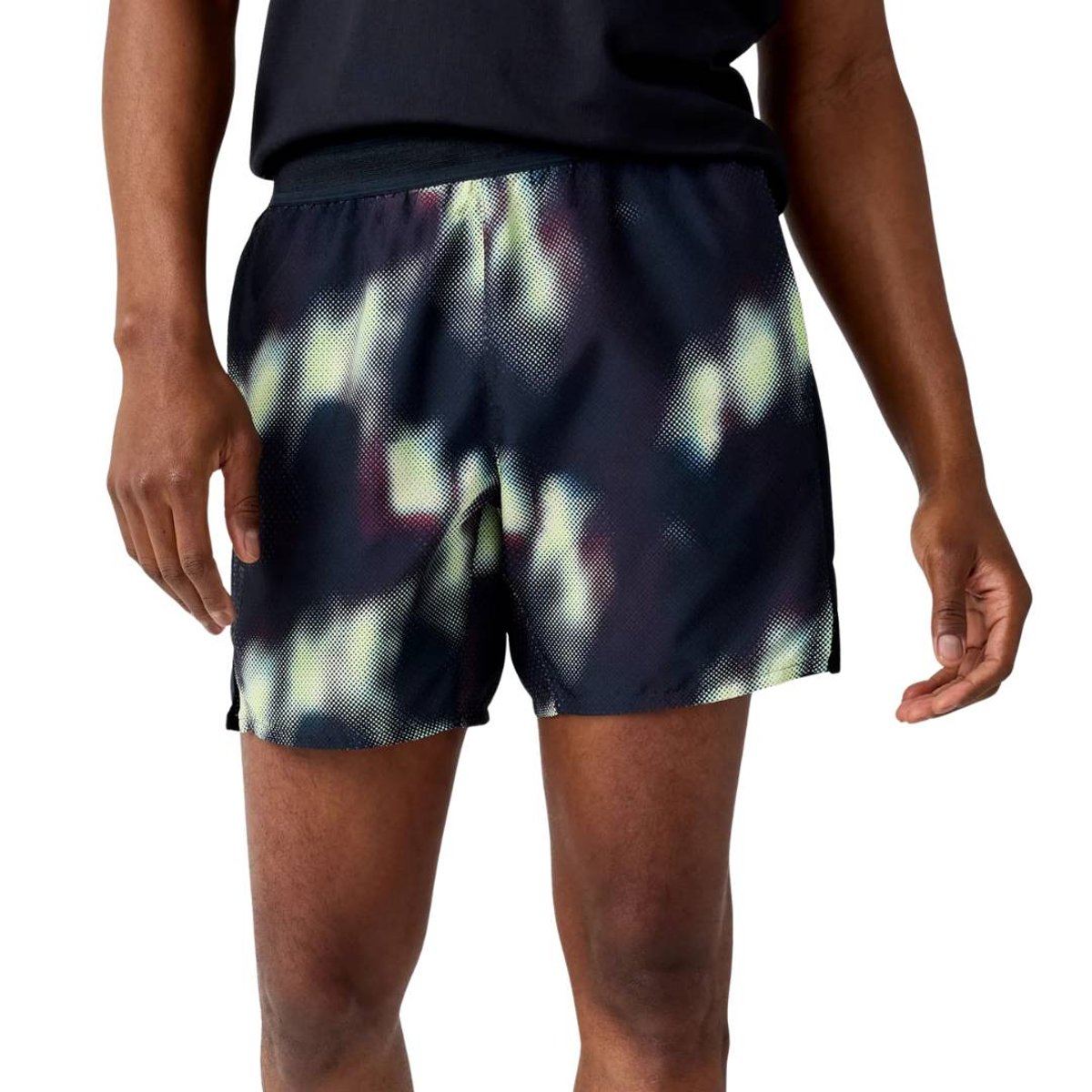Calção Curto Brooks Dash Preto Verde, Tamanho S Homem