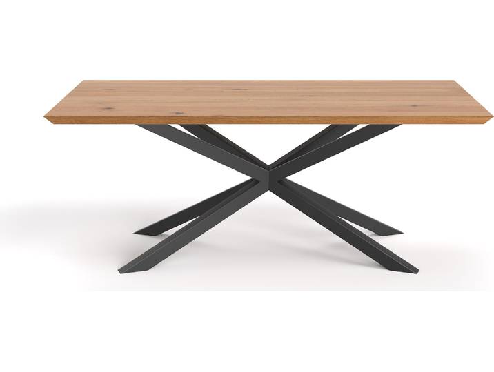 Lumina-Tisch im Loft-Stil, 180x80 cm, Eiche, Loft-Stil