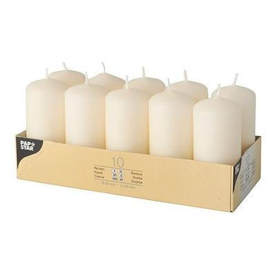 PAPSTAR 40 Stumpenkerzen Ø 40 mm · 90 mm creme