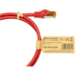 Varia RJ45 Patchkabel Cat. 7 TPE rot 20m für High-Speed Netzwerk (S/FTP, CAT7, 20 m), Netzwerkkabel