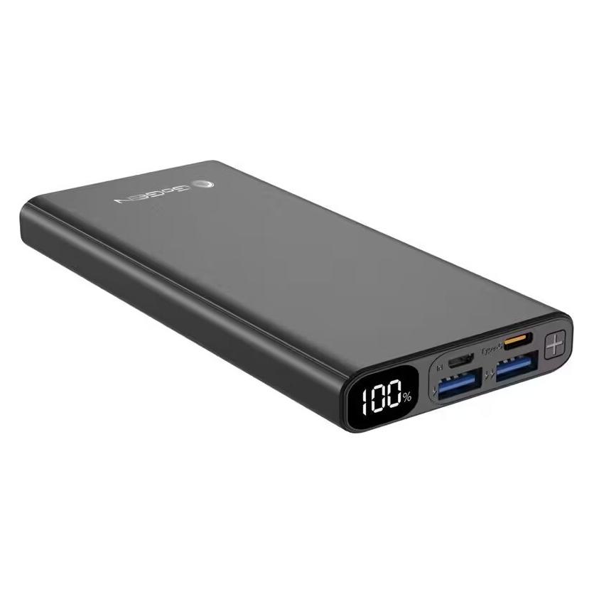 GoGen Powerbank Power Bank 10 000 mAh PB100008B czarny (10000 mAh) (GOGPB100008B)