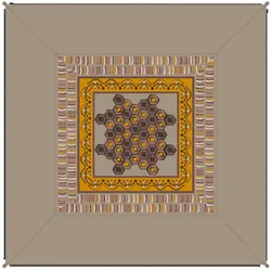 Bent verbindbarer Teppich Zip Carpet 250 x 250 cm Carpet Afrika