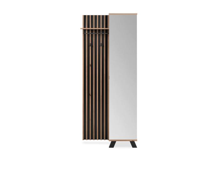 Mid.you Garderobe, Anthrazit, Holzwerkstoff, 80x190x37 cm, Garderobe, Garderobensets & -serien, Garderoben-Set