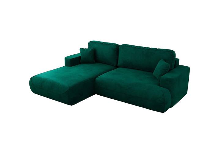 ECKSOFA OVO L Dunkelgrün Velvet - Links Seite
