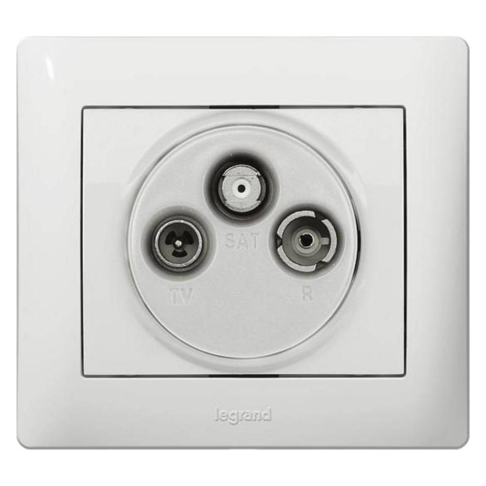 Legrand 771089 Abdeckung Antennen-Steckdose 3Loch (771089)